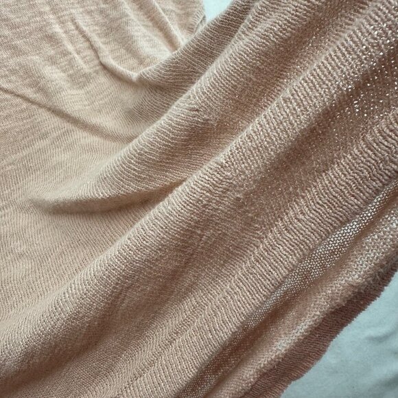 J Jill Linen Cotton Lightweight Boxy Sleeveless Sweater Size XL Light Pink Beach - Picture 7 of 12